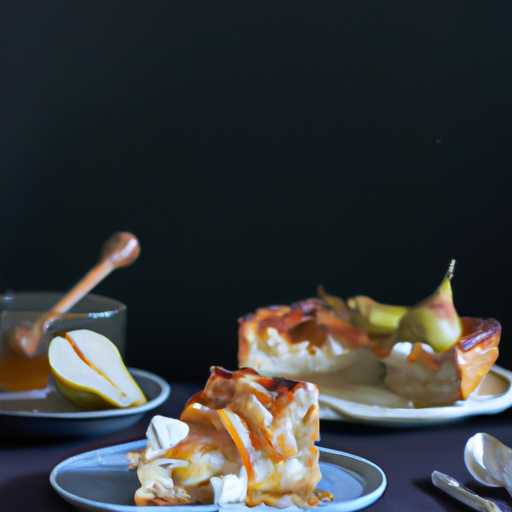 La irresistible, barata y sencilla receta de tarta de pera, queso camembert y miel