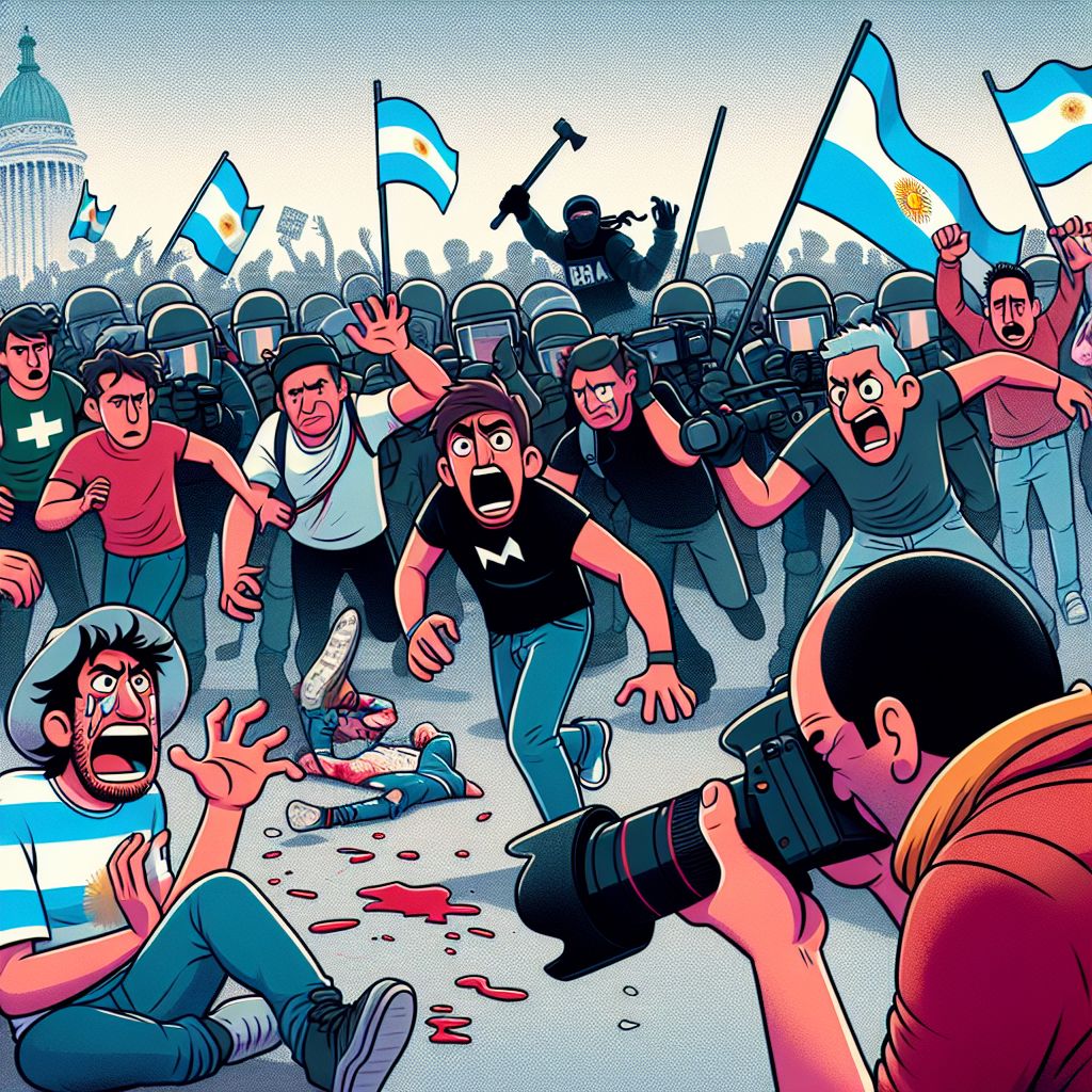 Protestas en Argentina tras ataque a fotógrafo durante manifestación