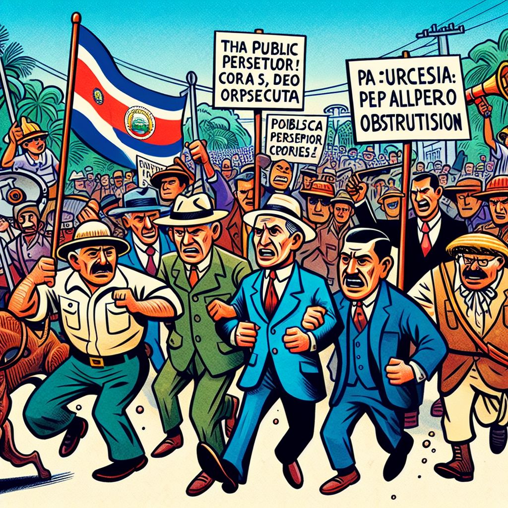 Presidente de Costa Rica lidera protesta contra fiscal general por supuesta obstrucción
