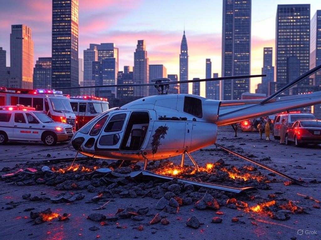 Accidente mortal de helicóptero en Nueva York: muere una familia española vinculada a Siemens