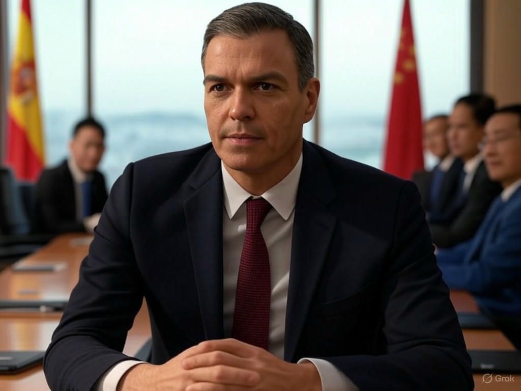 Sánchez busca fortalecer lazos con China y UE en medio de tensiones con EE. UU.