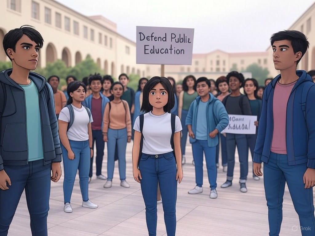 Protestas y luchas internas en las universidades españolas por la defensa de la educación pública