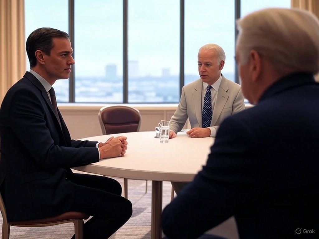 Reuniones bilaterales: España y Estados Unidos abordan aranceles y defensa, mientras Meloni busca mitigar política arancelaria en Washington