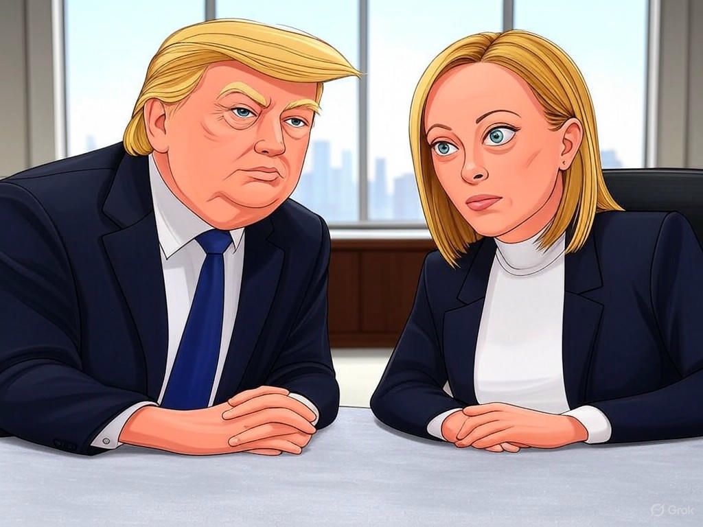 Trump y Meloni buscan fortalecer la relación transatlántica con un posible acuerdo comercial entre EE. UU. y la UE