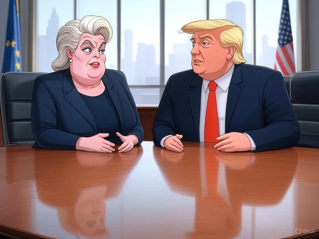 Tensiones comerciales entre UE y EE.UU. mientras Von der Leyen busca encuentro con Trump
