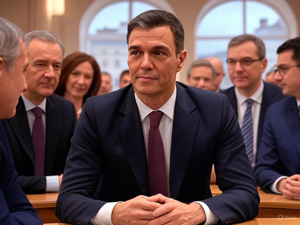 Sánchez busca apoyos en Europa para la oficialidad del catalán y otros idiomas mientras enfrenta retos energéticos y sobre Palestina