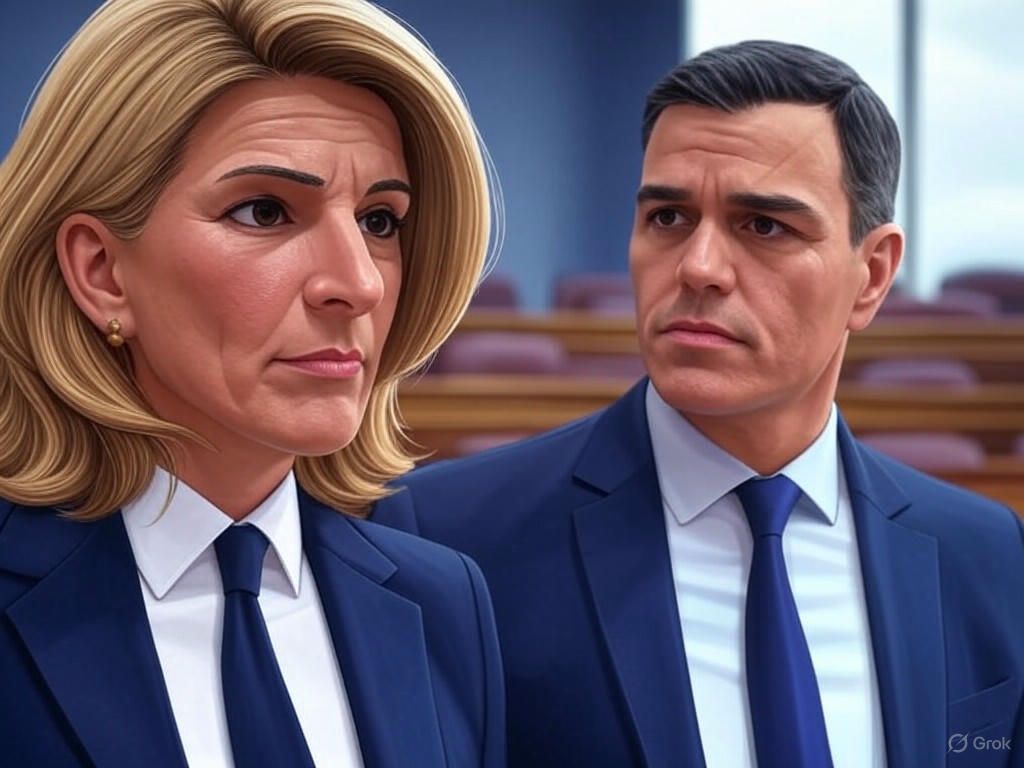 Yolanda Díaz demanda reseteo de la legislatura y reunión de coalición tras caso Cerdán; Sánchez intenta limitar impactos políticos