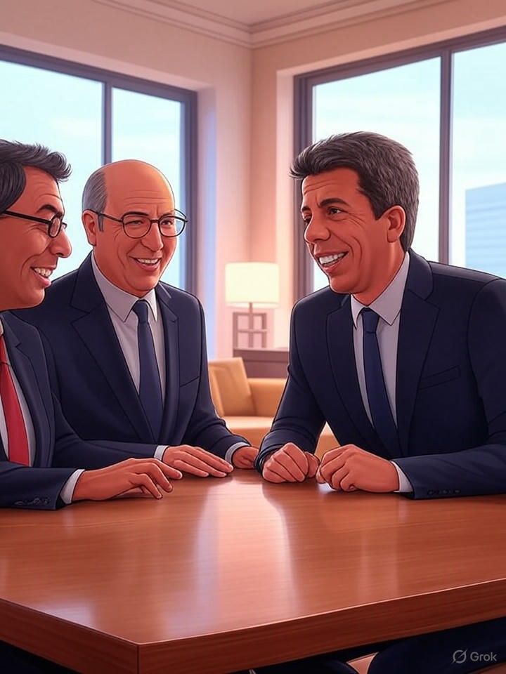 PP y Vox negocian la sucesión de Carlos Mazón en Valencia resaltando estabilidad y acuerdos previos